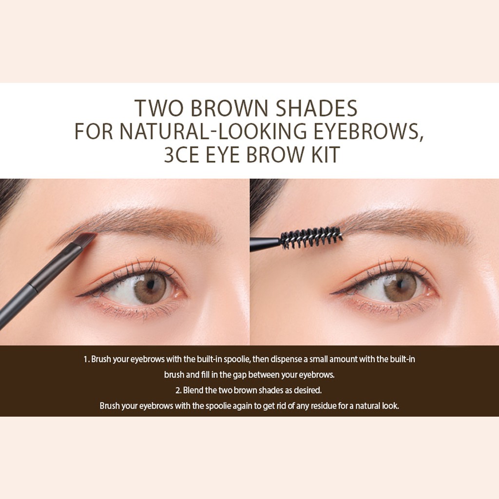 Hộp Phấn Trang Điểm Chân Mày Nhỏ Gọn Tiện Lợi 3CE 25g | BigBuy360 - bigbuy360.vn