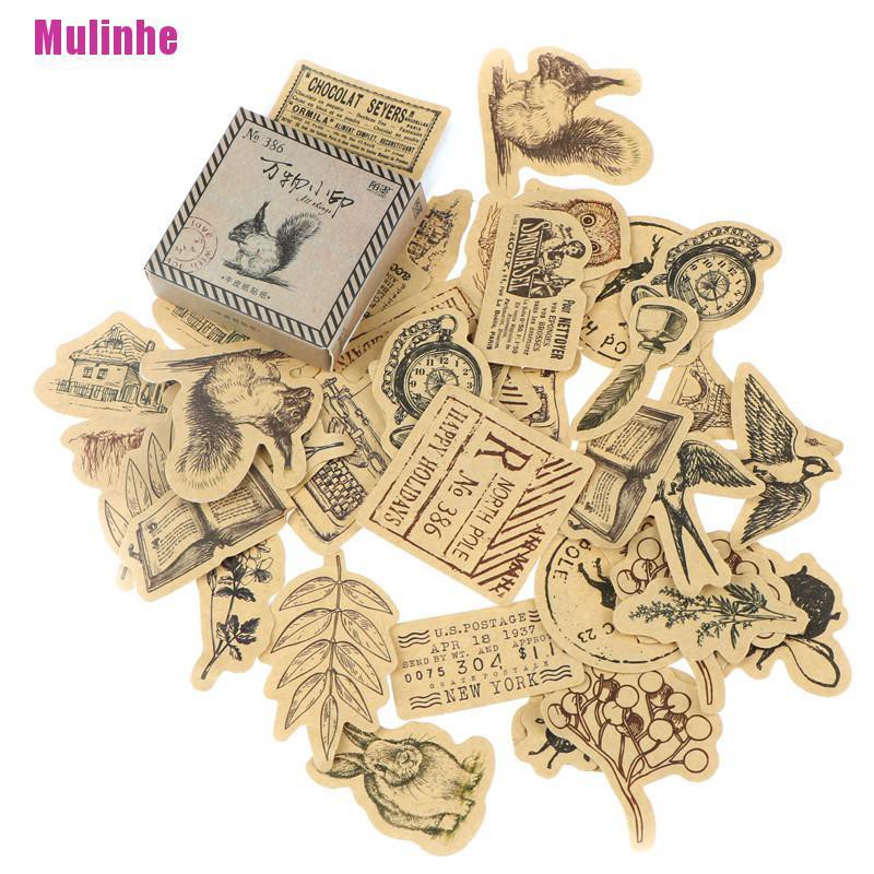 [Mulinhe] 46 Nhãn Dán Trang Trí Album / Nhật Ký / Album Ảnh Tất Cả Mọi Thứ Trong Thế Giới