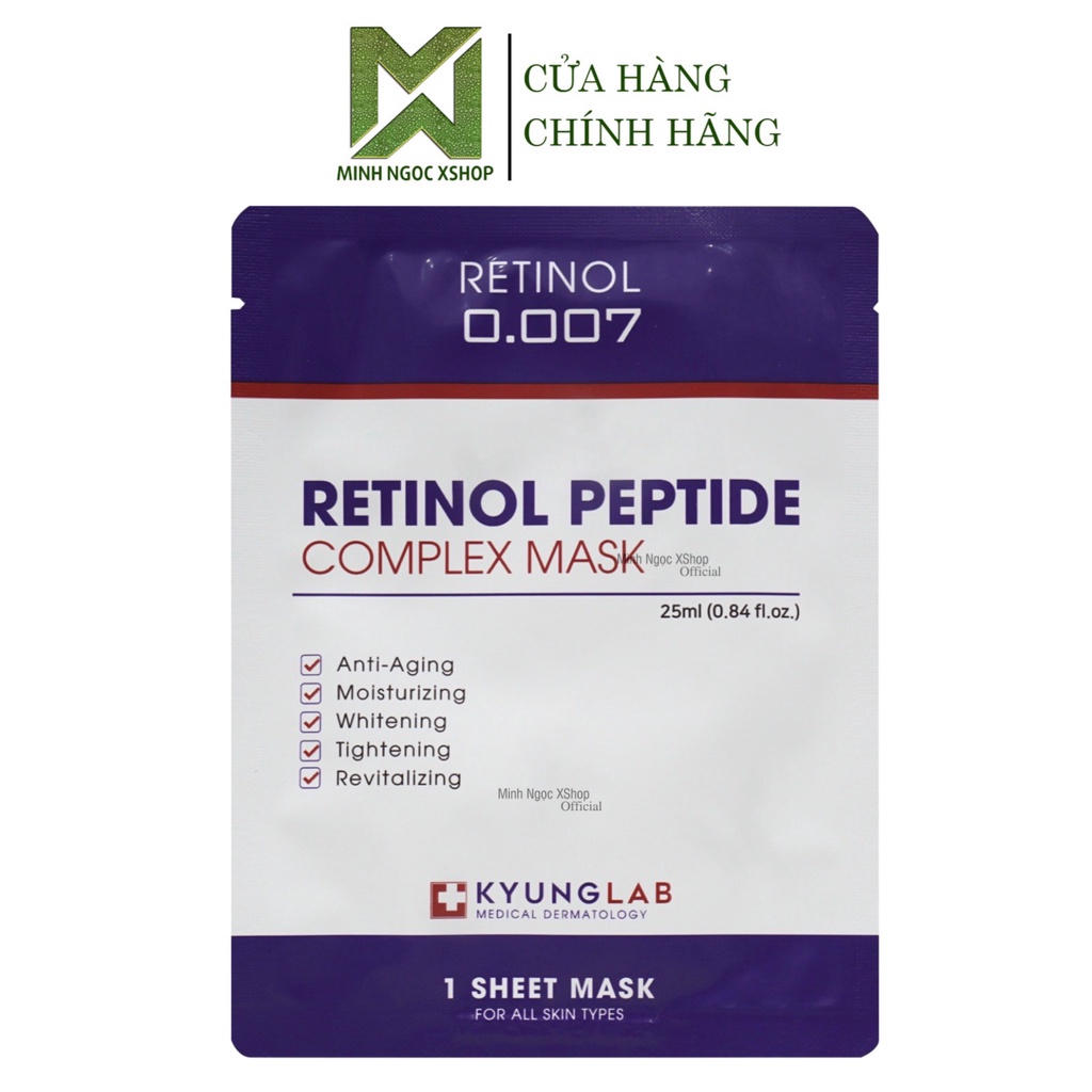 Mặt nạ Retinol KyungLab Peptide Complex Mask 25ml lẻ 1 miếng