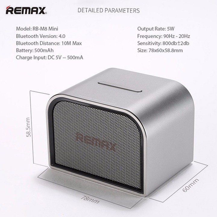 Loa Bluetooth Mini V4.1 Remax M8 Kết Nối Không Dây