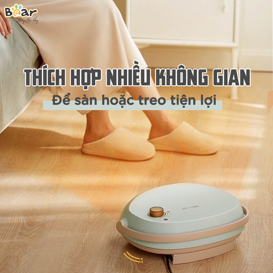 [Tặng quà 299k] Máy sưởi để bàn, treo tường Bear DNQ-A19B1 Chống khô da, tiết kiệm điện, làm ấm nhanh Bảo hành 18TH