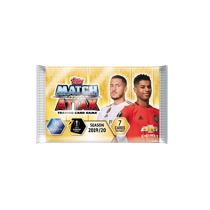 Pack 7 thẻ cầu thủ bóng đá Topps Match Attax Champions League 2019/2020 - nguyên seal chính hãng