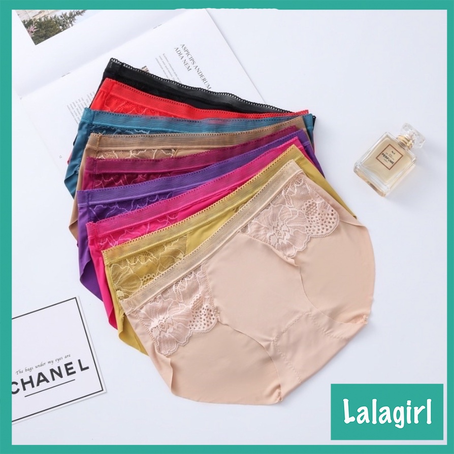Quần Lót Nữ Su Thông Hơi Phối Ren Sexy Co Dãn 4 Chiều Mềm Mại Thoáng Mát
