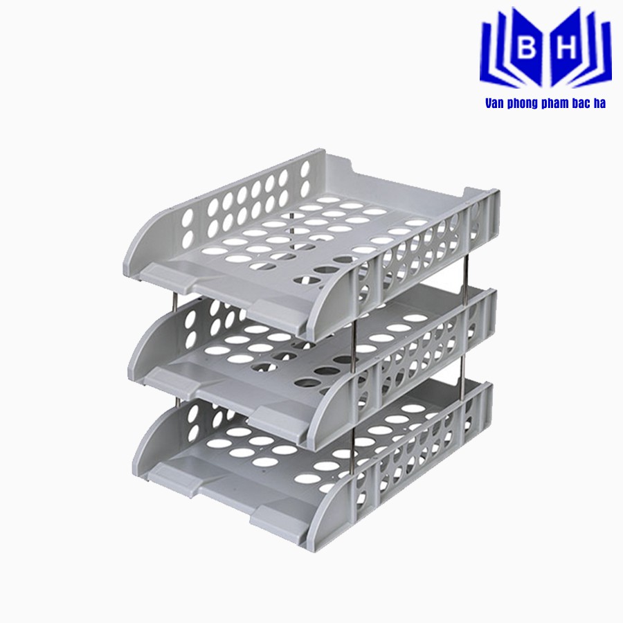 Khay Nhựa 3 Tầng Deli 9217 Siêu Bền Giá Rẻ Để Đựng Các Loại Tài Liệu Khác Nhau Của Văn Phòng, Cơ Quan, Công Sở