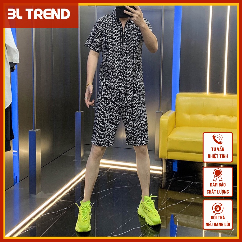 Bộ thể thao nam hè tay lỡ có cổ đẹp cao cấp,Quần áo thể thao nam hè CHỮ MENS LE