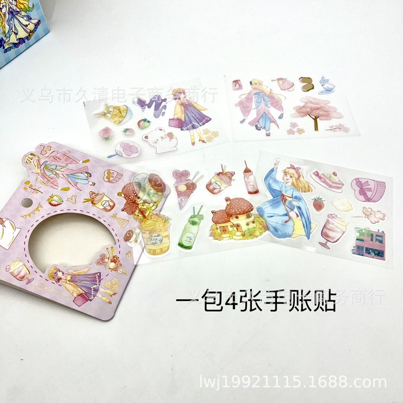 Sticker vuông 4 tấm