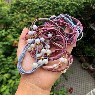 Dây Cột Tóc Phối Ngọc Trai Đầy Cá Tính