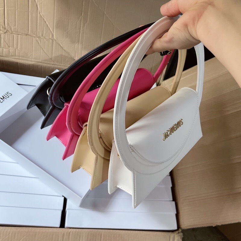 Túi Jacquemus Quai Tròn Kèm Dây Đeo FullBox Size 24