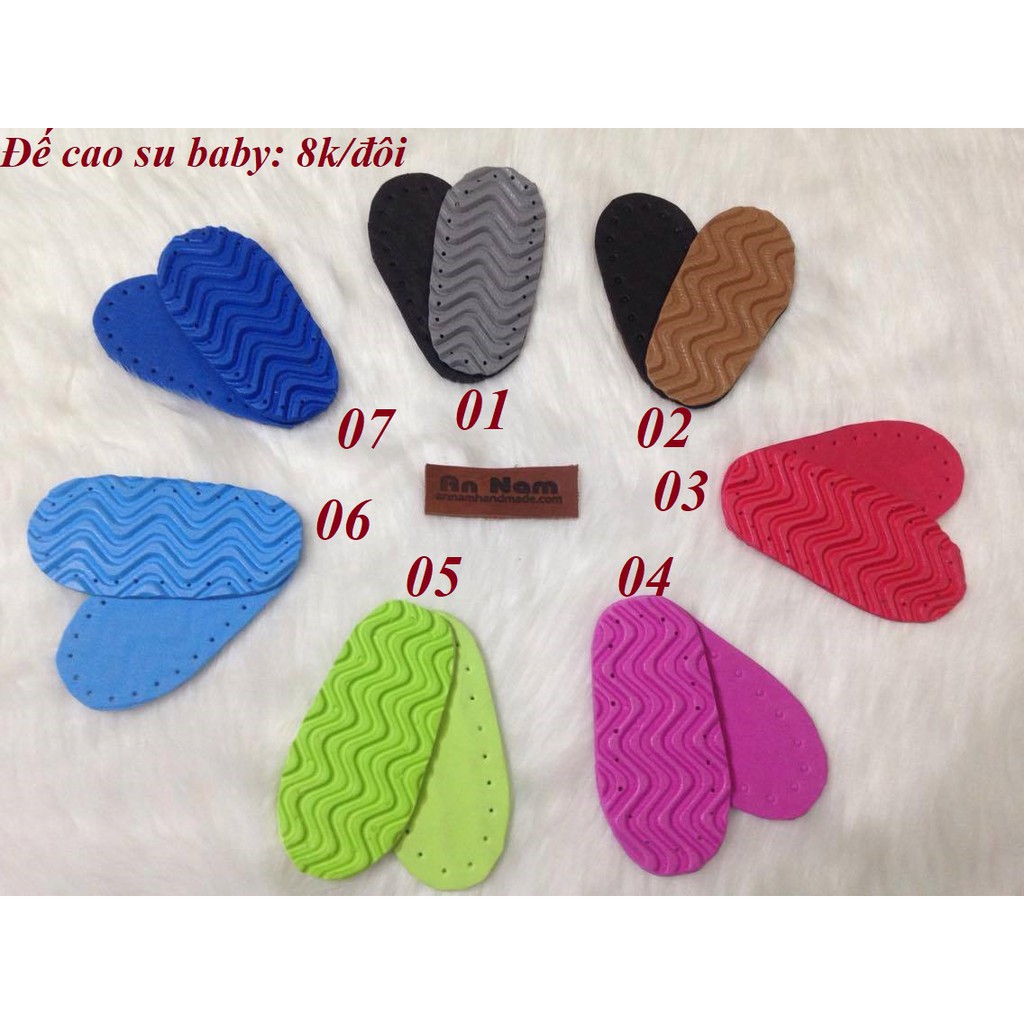 Đế Mút Xốp Móc Giầy Baby  - Phụ kiện đan móc - phụ kiện thủ công handmde - Phụ kiện may mặc