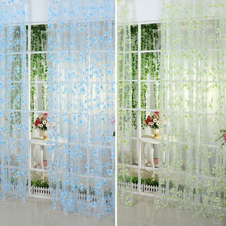 Rèm cửa mỏng họa tiết hoa