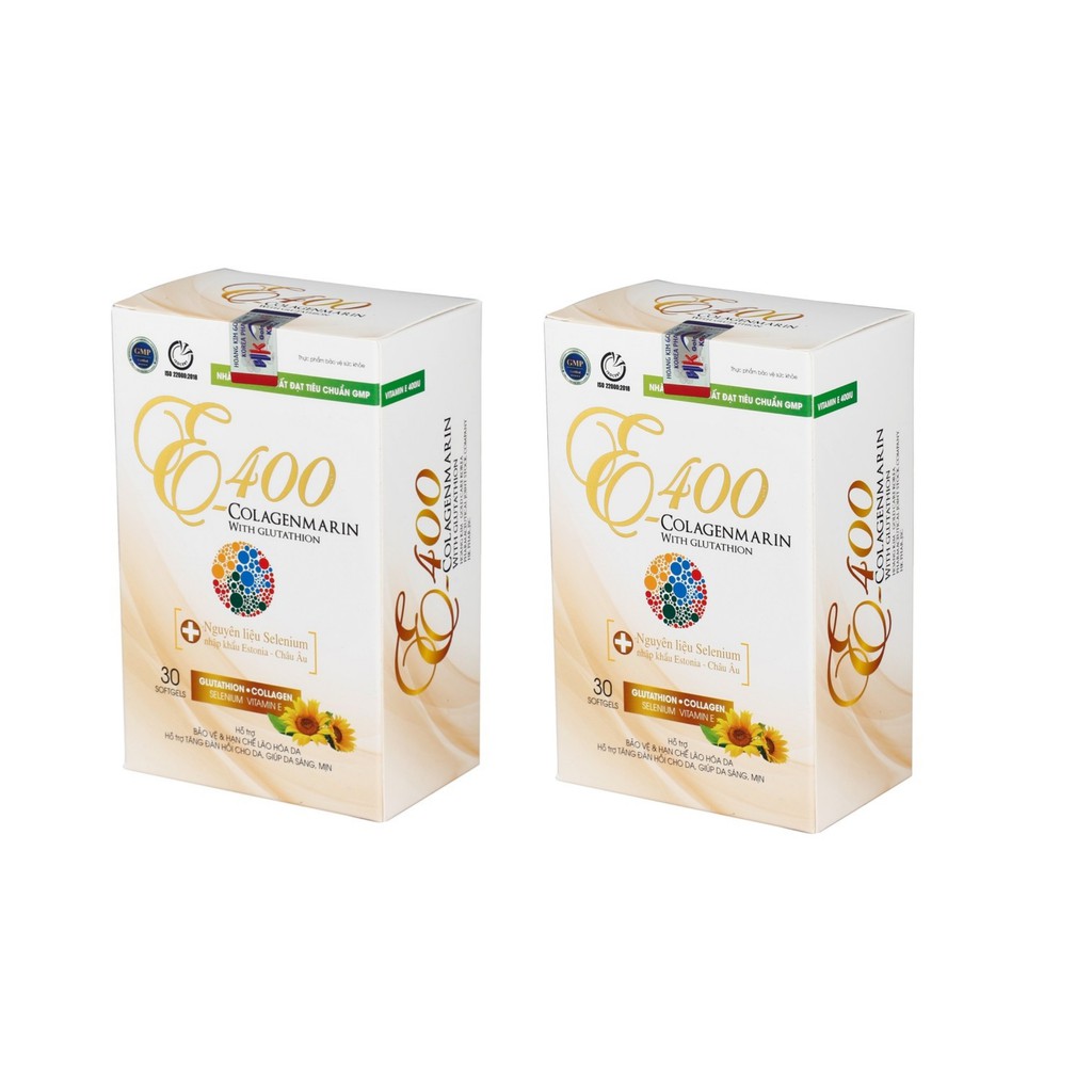 (CHÍNH HÃNG) COMBO 2 HỘP VIÊN UỐNG E400- COLLAGENMARIN WITH GLUTATHION