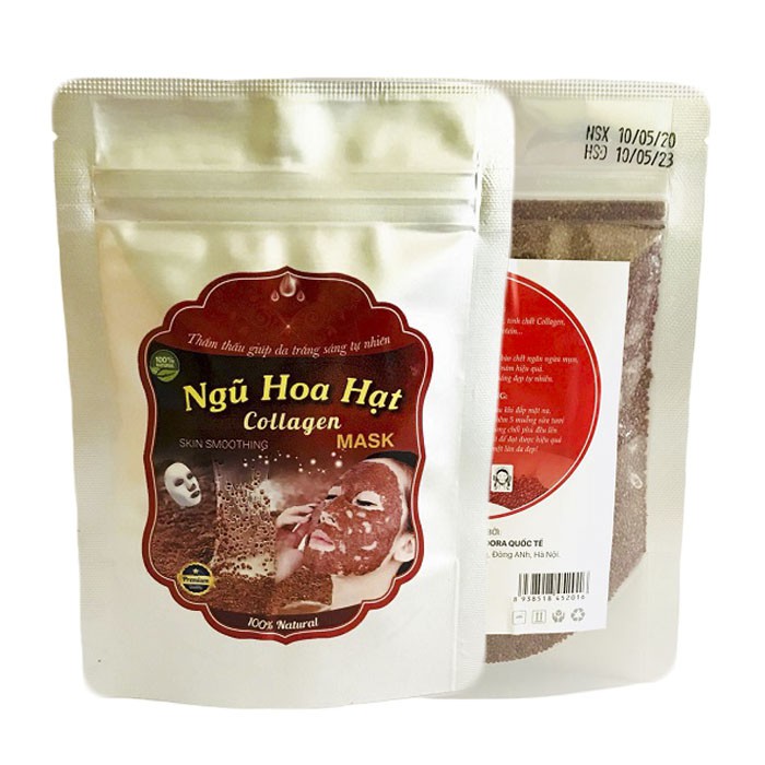 Mặt Nạ Ngũ Hoa Hạt Nguyên Chất , hạt nhũ hoa Dưỡng Da Trắng Mịn & Ngừa Mụn,Hạt Đình Lịch,mặt nạ hạt nhũ hoa -MNH