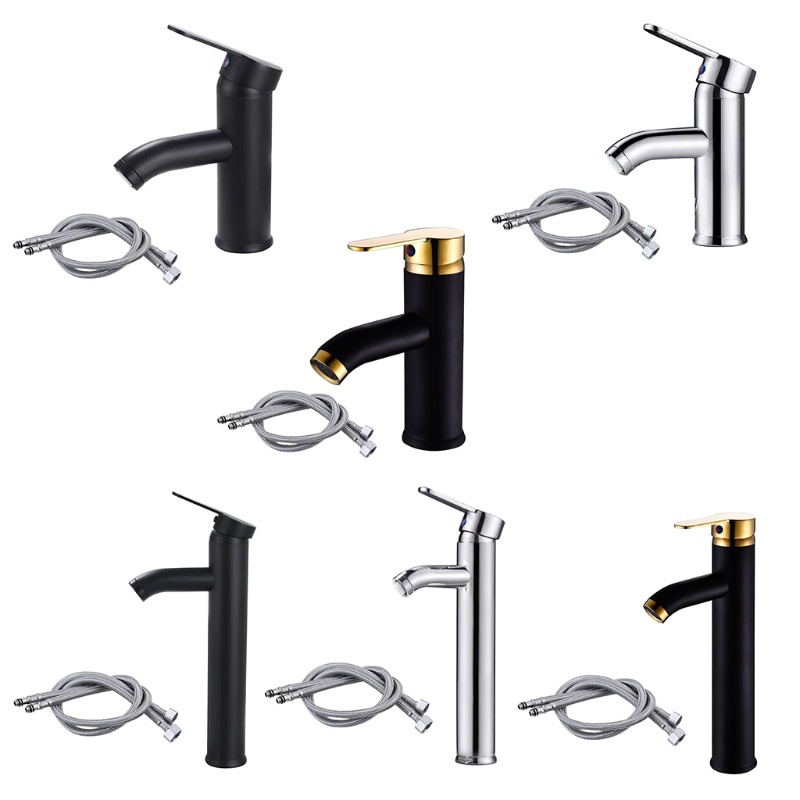 Pcf * Vòi Nước Nóng / Lạnh Một Lỗ Chống Rỉ Sét Có Ống Thoát Nước