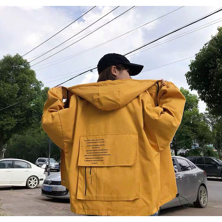 [Mã WASKT304 giảm 15% tối đa 30K đơn 99K] Áo khoác kaki túi hộp unisex form rộng Túi Hộp Sau nam nữ ulzzang Wind | BigBuy360 - bigbuy360.vn
