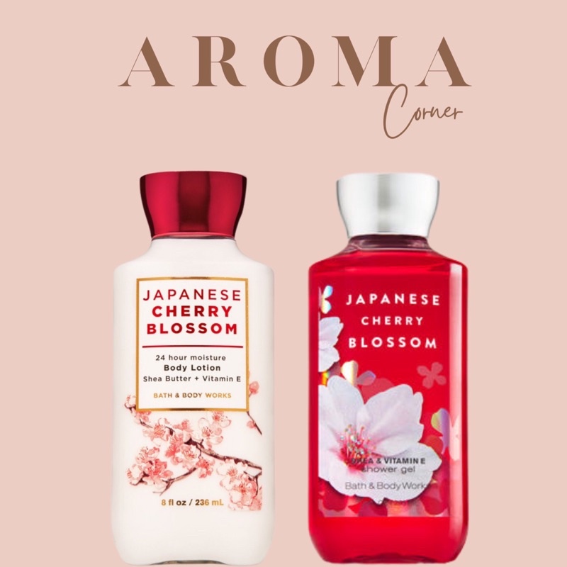 Sữa dưỡng thể, Sữa tắm Bath &amp; Body works - Japanese Cherry Blossom, Cherry Blossom
