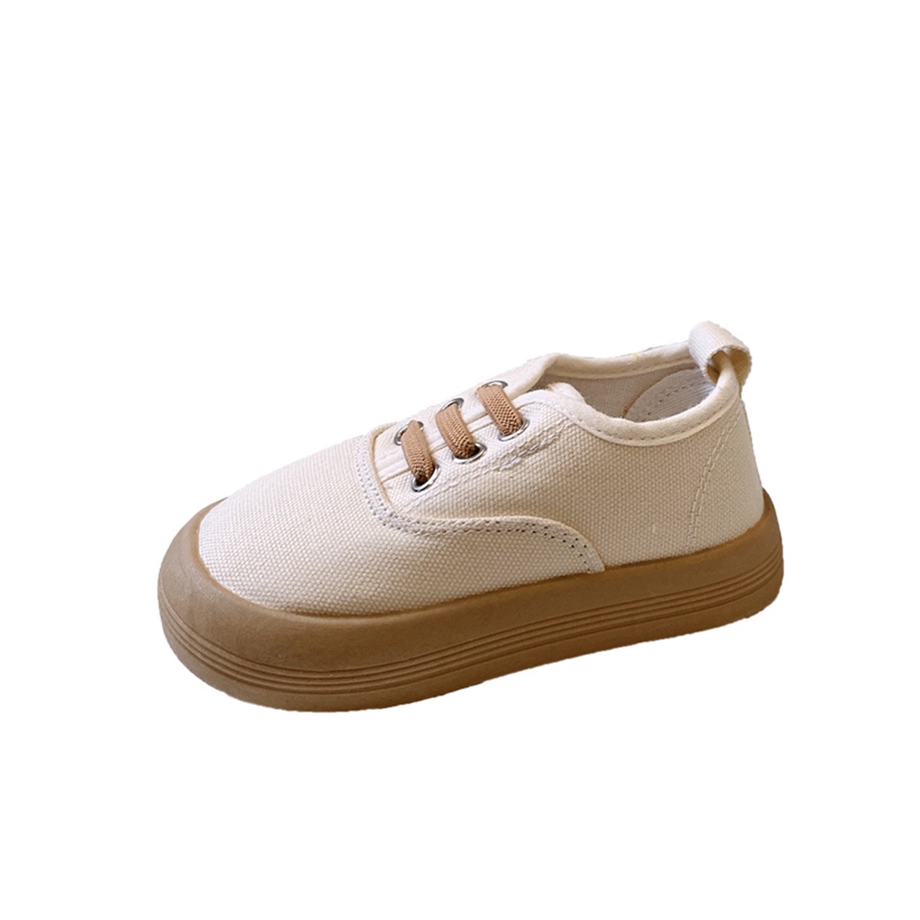 Giày Lười Vải Canvas Cổ Thấp Màu Sắc Ngọt Ngào Thời Trang Xuân Thu Cho Bé Trai Và Gái Pine039