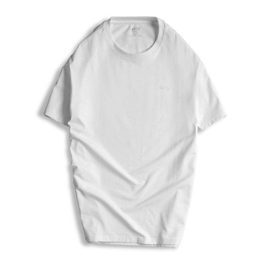 Áo thun nam cổ tròn HAFOS cao cấp, Chất vải Cotton co giãn 4 chiều, Dễ phối đồ với nhiều gam màu