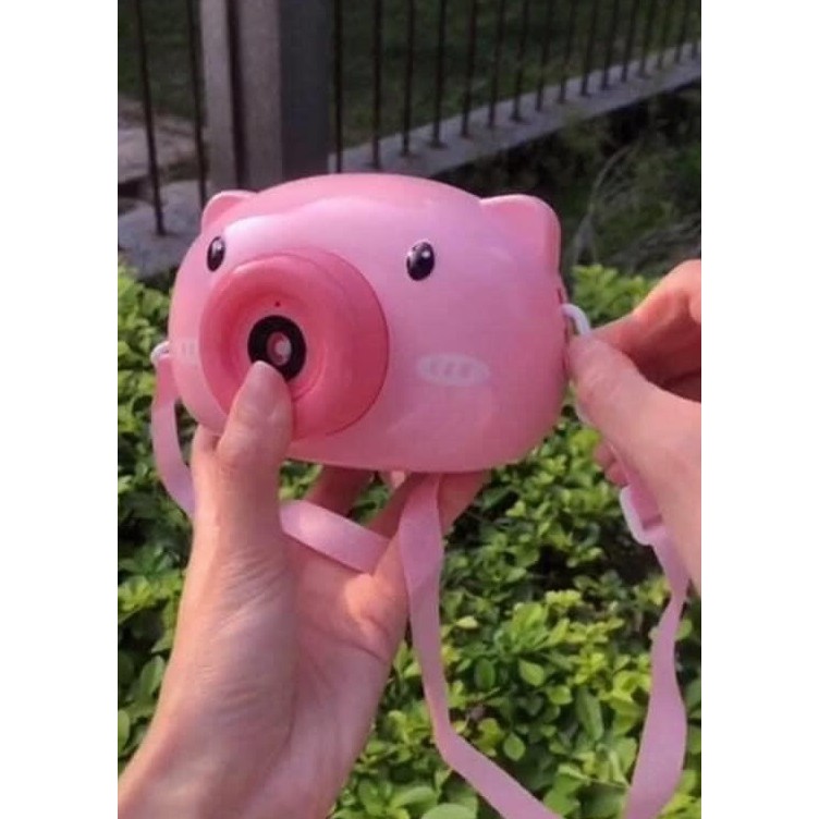 MÁY CHỤP ẢNH THỔI BONG BÓNG HEO CON SIÊU CUTE CHO BÉ mã hàng hot