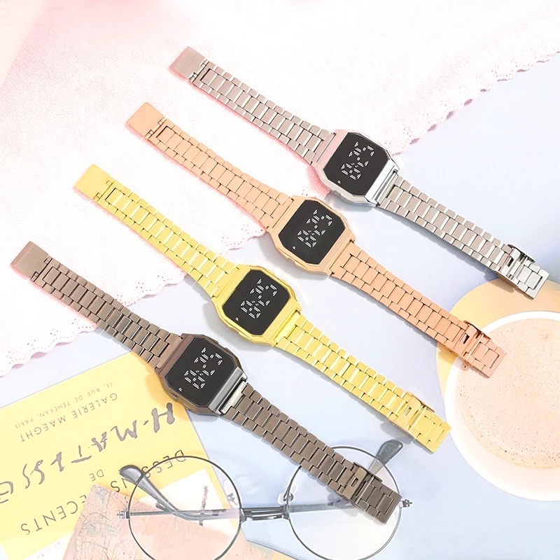 Đồng Hồ Đeo Tay Màn Hình Cảm Ứng Kiểu Retro Cá Tính Cho Nam Và Nữ
