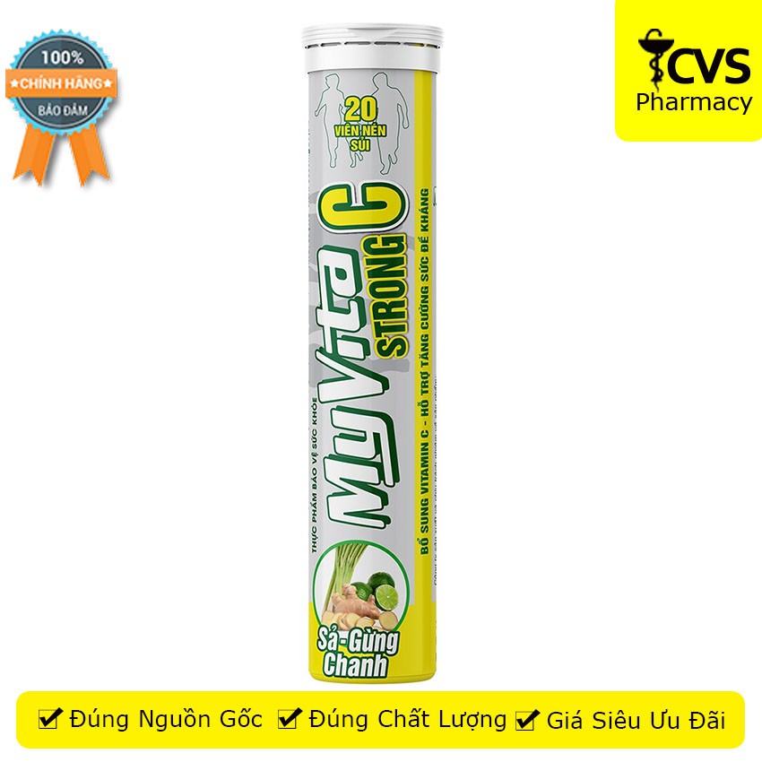 MyVita Strong C - viên sủi Bổ sung vitamin C, hỗ trợ tăng cường sức đề kháng cho cơ thể - cvspharmacy