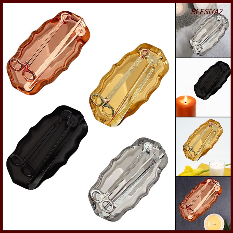 Candle Wick Trimmer Cutter Dipper Snuffer Care Kit Gift Pack 4Pcs