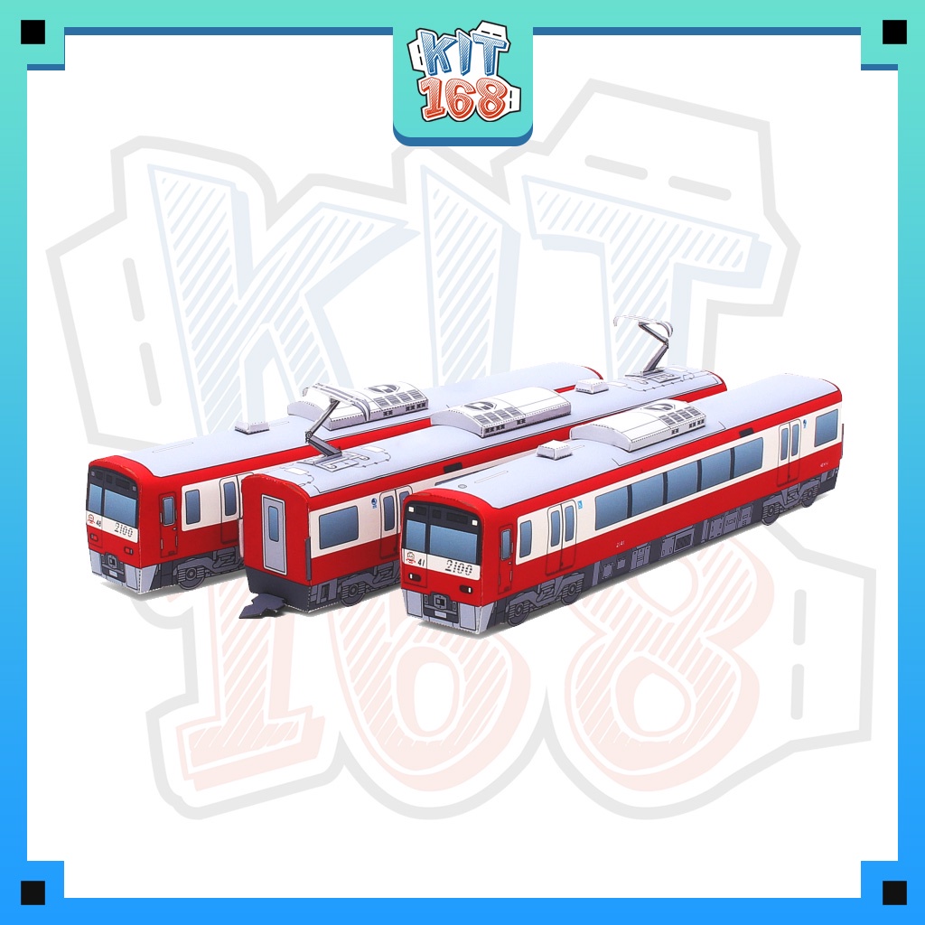 Mô hình giấy Tàu điện ngầm Keikyu 2100 series