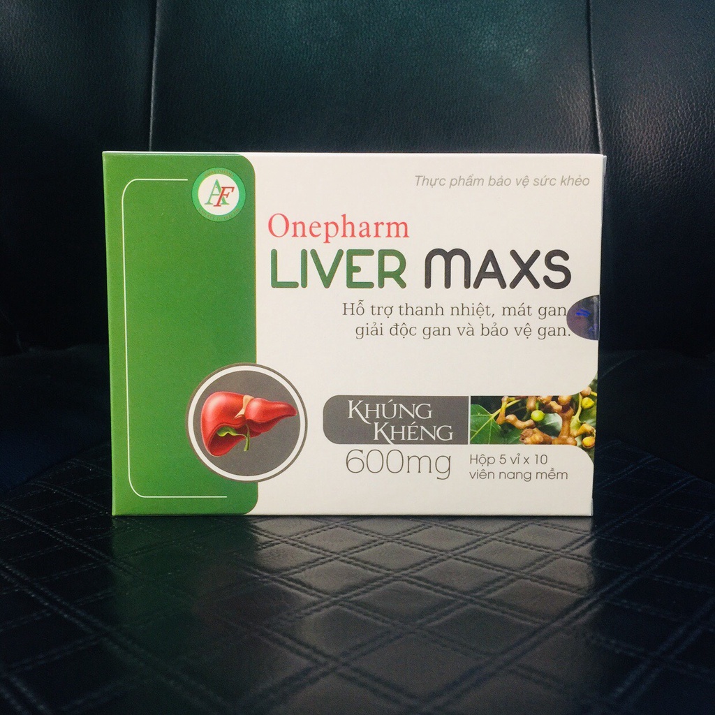 Mát gan, Giải độc gan Onepharm Liver maxs hộp 50 viên giúp thanh nhiệt và bảo vệ gan