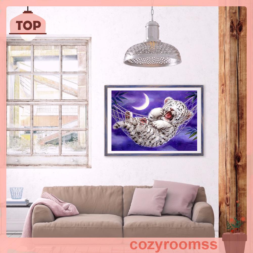 Tranhđính đá đầy đủ dụng cụ 5D DIY hình vẽ hổ con
