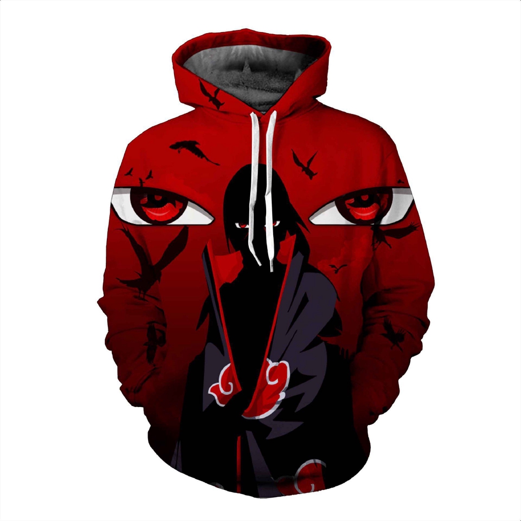 Áo Hoodie in họa tiết hoạt hình Naruto Kakashi có size S-5XL thời trang