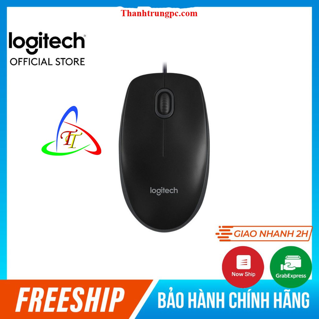 Chuột Có Dây Logitech B100 Chính Hãng Giá Rẻ - Chuột Logitech B100 Bảo Hành 36 Tháng