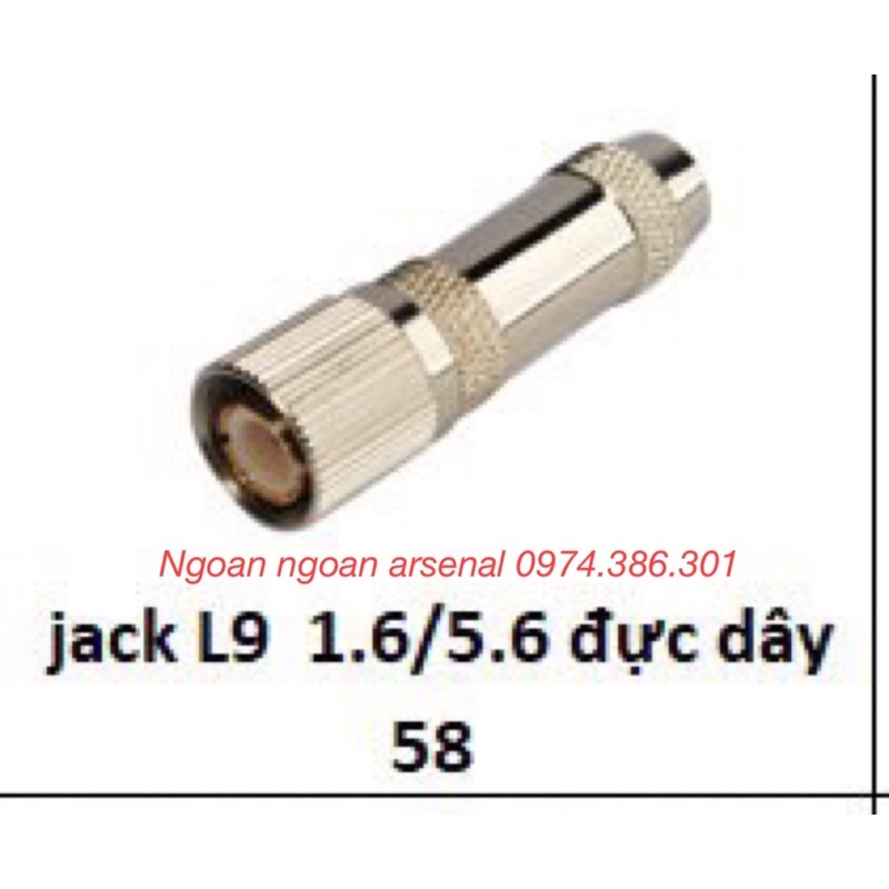 jack rắc L9 đực cái dây RG58 3C