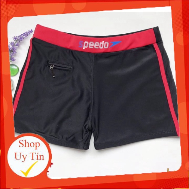 Quần bơi nam, Quần bơi lội Speedo nam co dãn lưng bản, quần bơi có túi đựng chìa khóa