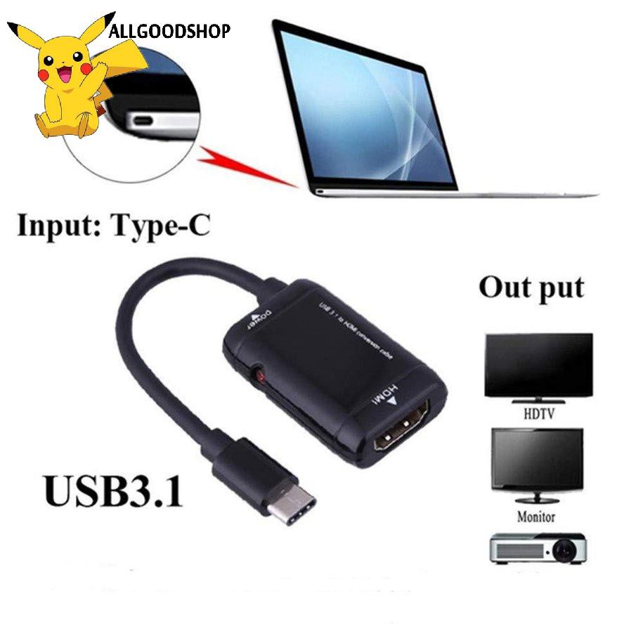 Cáp Chuyển Đổi Alltt Từ Usb-C Type C Sang Hdmi Usb 3.1 Cho Mhl Android Phone Tablet