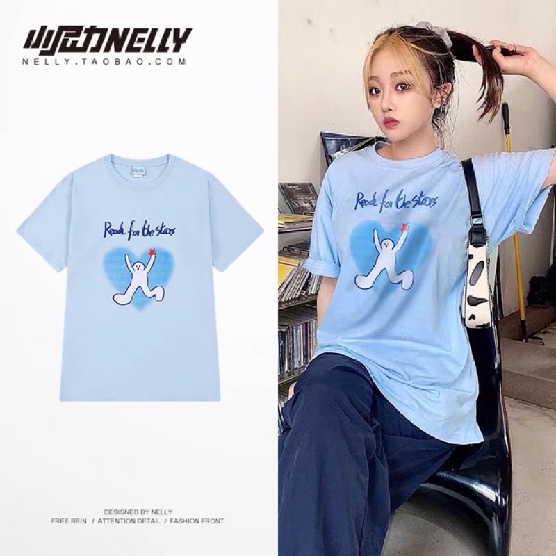 Áo phông nelly heybig sale (có sẵn) read for the stars