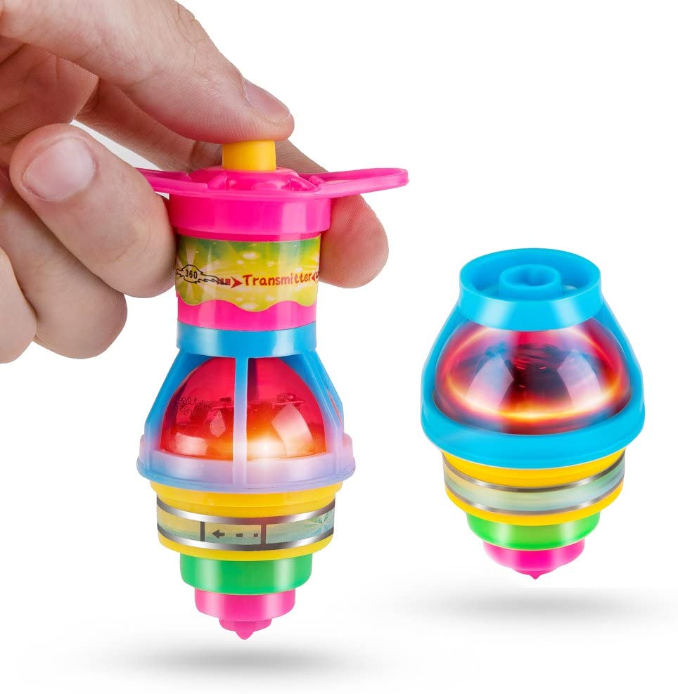 Kids Education Toys Fun Spinning Gyro with LED Light Creative Spinning Top Toy Gifts for Children