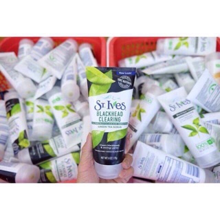 Sữa Rửa Mặt Tẩy Tế Bào Chết St.Ives Trà Xanh Blackhead Clearing Green Tea Scrub mẫu mới