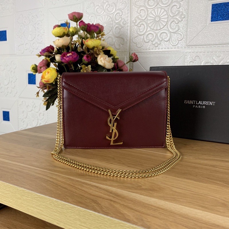 Túi xách Yves Saint Laurent cassan màu đỏ đô size 22cm (có sẵn)