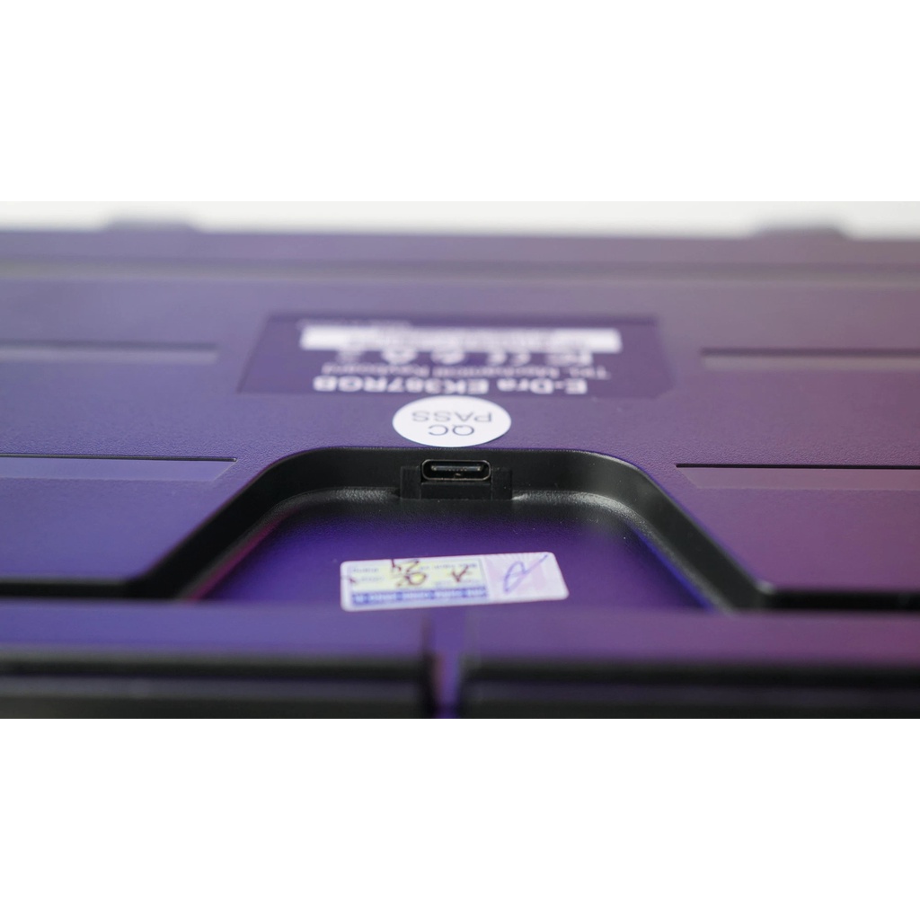 Bàn phím cơ, máy tính E-Dra EK387 RGB⚡️𝑭𝑹𝑬𝑬𝑺𝑯𝑰𝑷⚡️cao cấp, gõ bền êm tay, chơi game và dùng văn phòng đều tốt, xịn