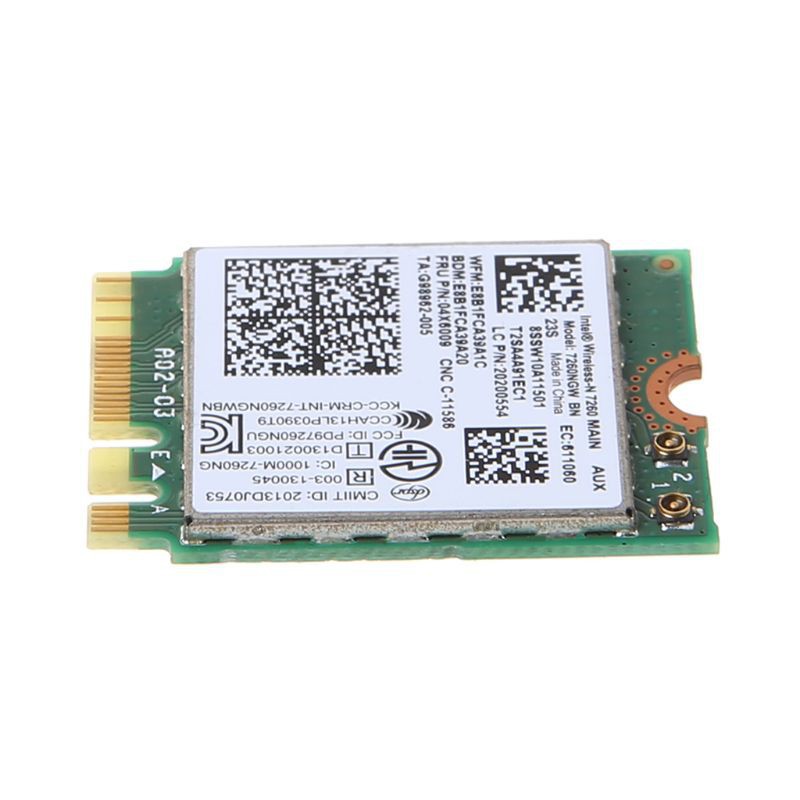 Card Wifi Bluetooth Intel AC 7260 Dual Band cho Laptop | BigBuy360 - bigbuy360.vn