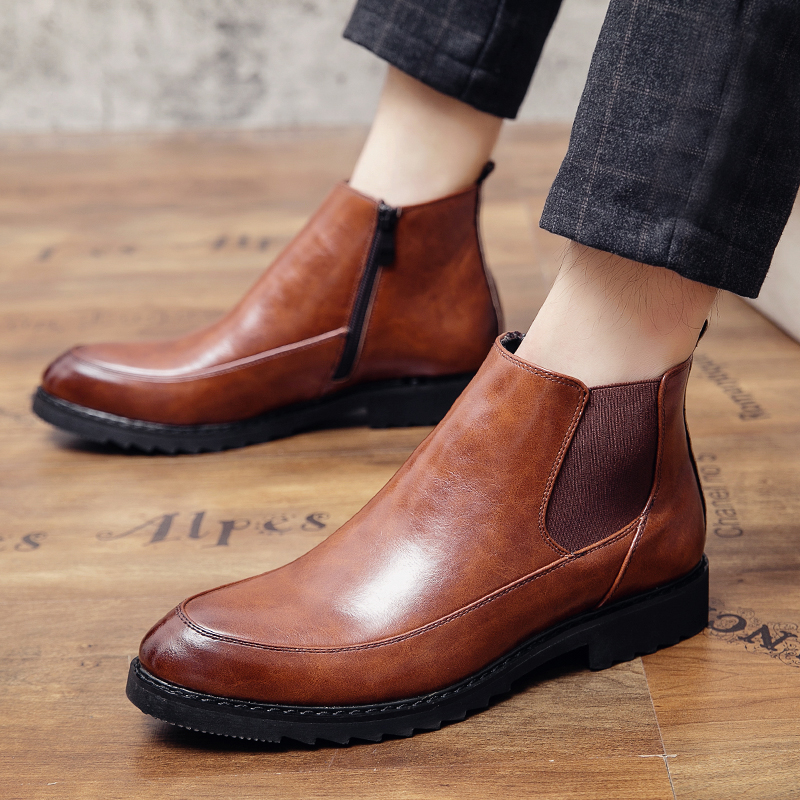 Giày boot nam thời trang sang trọng