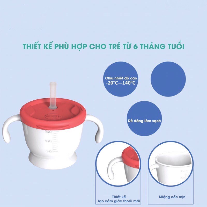 Cốc tập uống 3 giai đoạn Kichi Nhật Bản - Sumishop2019