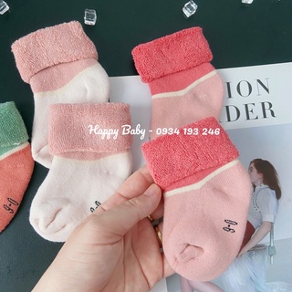 Set 3 tất len xù cao cấp cực xịn túi zip