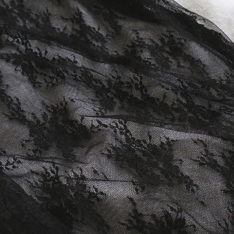 Áo Kiểu Tay Dài Cổ Cao Phối Ren Lưới Thời Trang Xuân Hè Cho Nữ | BigBuy360 - bigbuy360.vn