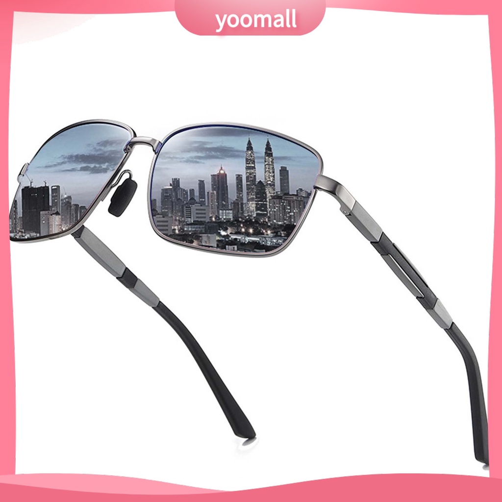 Kính Mát Phân Cực Gọng Kim Loại Chống Tia Uv Cho Nam