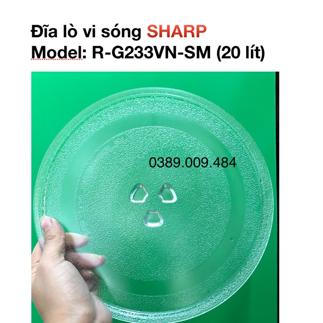 Đĩa lò vi sóng SHARP R-G223VN-SM (20 lít)