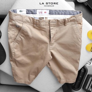 Quần short nam VNXK - Quần short kaki nam Lacos thêu logo