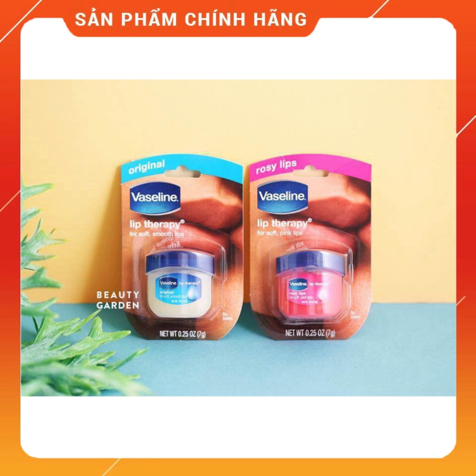 SON DƯỠNG MÔI VASELINE LIP THERAPY HỒNG, XANH 7G