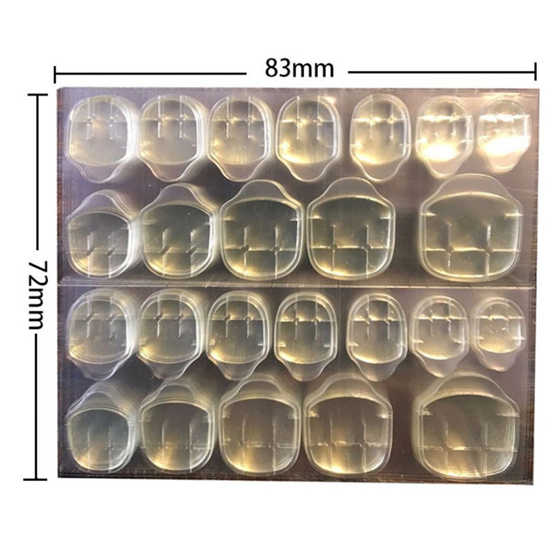 {bigapple} Set 72 Móng Tay Giả Xi Măng Màu Vàng Thạch Nâng Cao