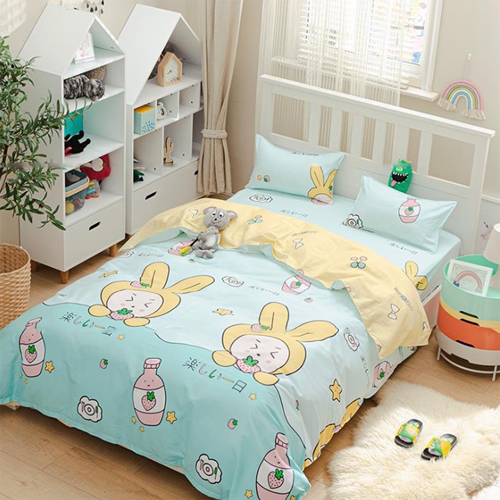 Ga trải giường chống thấm cotton 2 lớp loại tốt siêu mềm, cho giấc ngủ ngon 1 món ga giường sieubuon