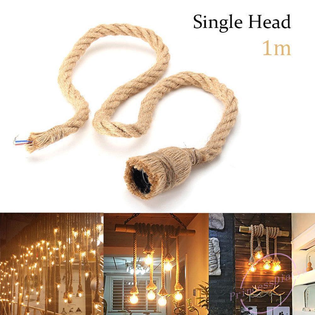 Dây điện đui đèn E27 thiết kế dây thừng độc đáo